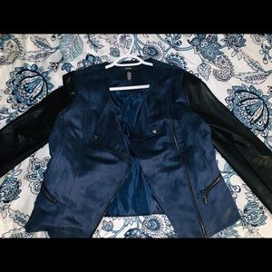 Alfani suede & leather jacket
